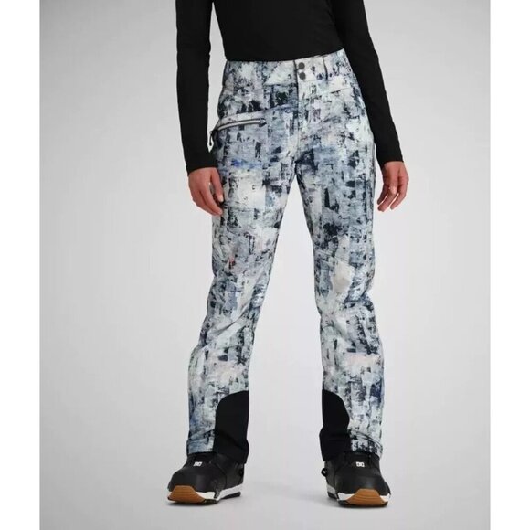 Obermeyer Printed Malta Womens Ski Pants in Treeline Insulated Size 2 NWT $179 - Picture 1 of 9